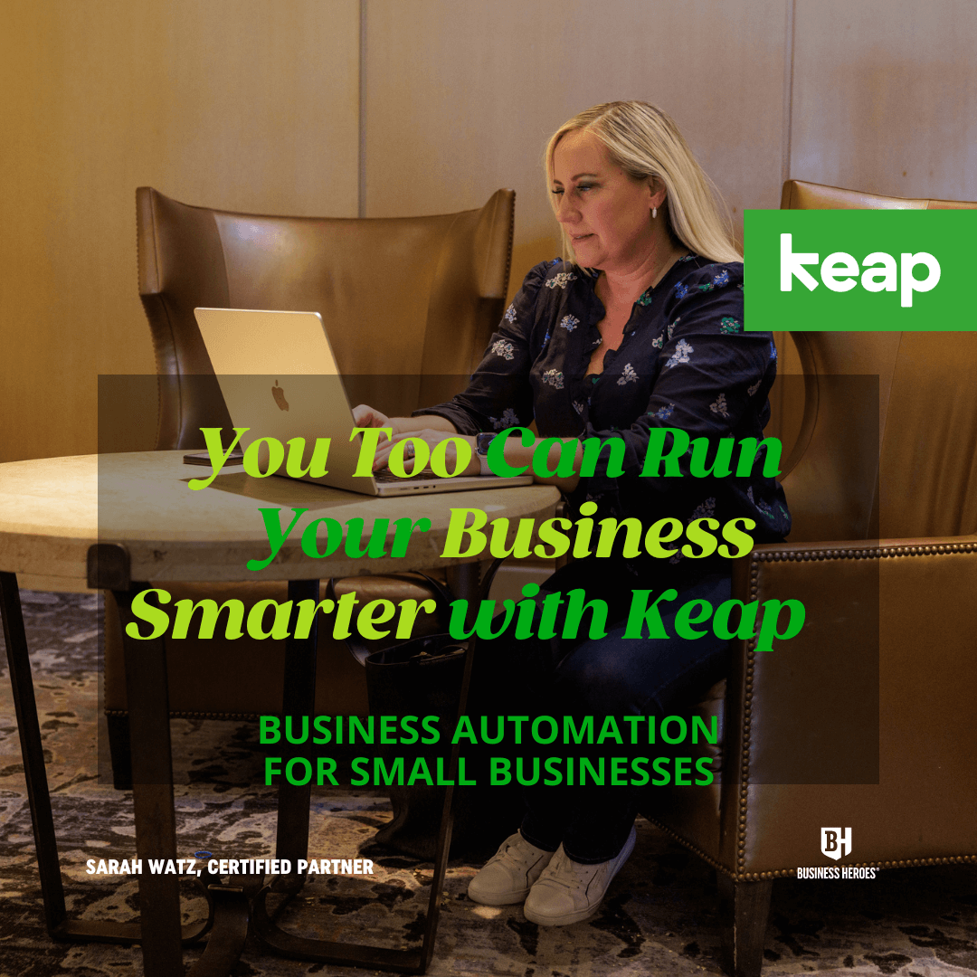 You too can run your business smarter with Keap! With Keap, you can have all your contacts in one place, automate marketing, sales & follow-up.
